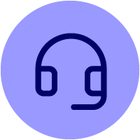 support headset purple